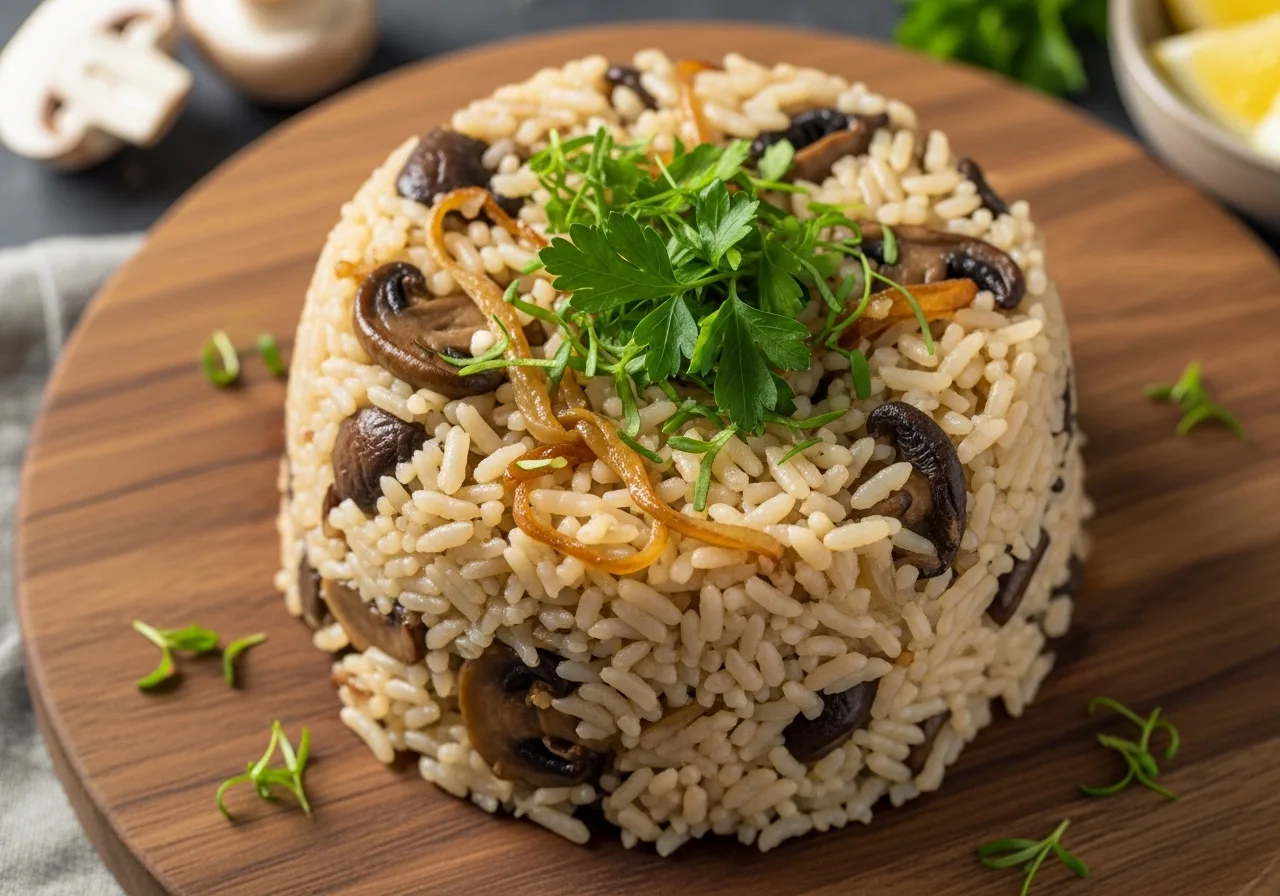 Nefis Mantarlı Pilav Tarifi